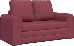 vidaXL Kanapéágy 60cm Bordó szövet
