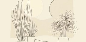 Poszter 91,3x44,5cm Növényzet pasztellben