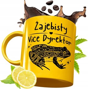 Arany Prémium Bögre Igazgatóhelyettesnek Ajándék Nyomtatott Fotóval