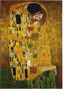 WY94 Gustav Klimt A csók vászonkép, 70 x 100 cm
