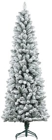 Műfenyő, 210 cm, 687 ággal, műhóval, összecsukható fémállvánnyal