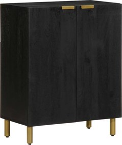 vidaXL fekete szerelt fa komód 60 x 33 x 75 cm