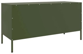 olívazöld acél TV-szekrény 100,5 x 39 x 50,5 cm