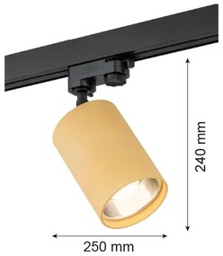 Argon 4304 - Spotlámpa sínrendszerhez BERGEN 1xE27/15W/230V arany