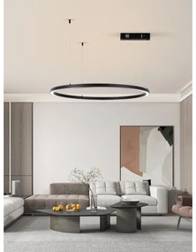 Immax NEO 07215L-LED Dimmelhető csillár zsinóron FINO 60W/230V 80cm fekete Tuya + távirányító