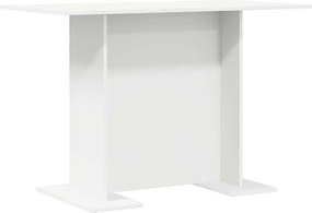 vidaXL Étkezőasztal Fehér 110 x 60 x 75 cm Faanyag