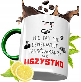 Zöld Bögre Taxisofőrnek Születésnapra Ajándék fényképes nyomtatással