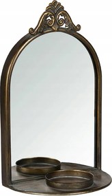 Tükör Arany Dekoratív Gyertyatartó Lógó Fali Dekoráció