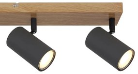 Globo 57911-4G - Spotlámpa ROBBY 4xGU10/35W/230V szürke/barna