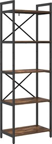 vidaXL Könyvespolc Füstölt tölgy 56 x 34 x 171 cm Faanyag