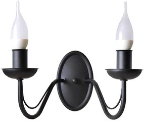 Helam Fali lámpa MALBO 2xE14/10W/230V K-2910/2 BK
