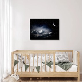 Kép - csillagos égbolt (üvegen) (70x50 cm)
