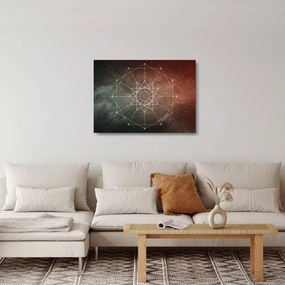 Kép - Kozmikus dodekagram (üvegen) (70x50 cm)
