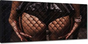 Vászonkép 150x70 Formás popsi a rács mögött