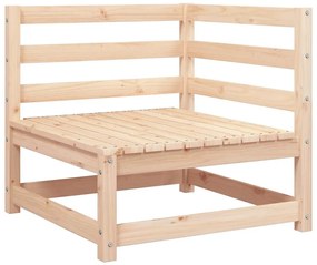 vidaXL 2 részes tömör fenyőfa kerti bútorgarnitúra párnákkal