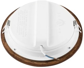 LED Beépíthető lámpa WOODY SPOT LED/23,5W/230V 4000K cseresznye ø 23,5 cm
