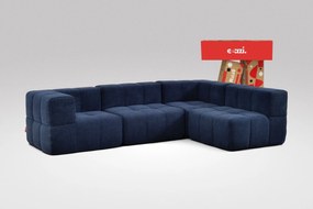4 Teiliges Modulares Sofa – Blau