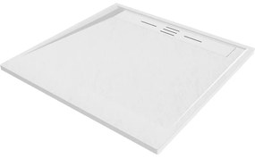 Mexen Amon négyzetes zuhanytálca SMC 100 x 100 cm, fehér - 4F101010