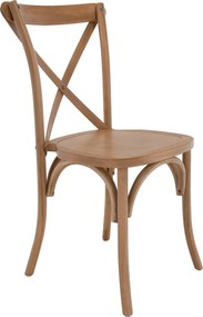 Szék, tömör fa, barna, SAMILO