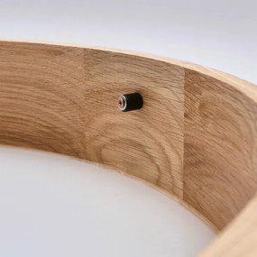 Brilagi-LED RGBW dimmelhető mennyezeti lámpa CARVALHO SLIM 1xE27/15W/230V Wi-Fi, tölgy, Ø 27 cm