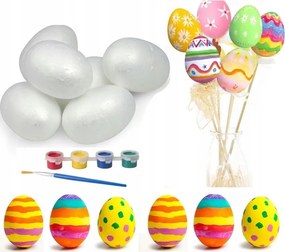 Festőtojás Hungarocell Festékek húsvéti tojás karácsonyi dekoráció Húsvét 6DB