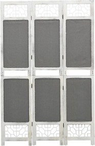 vidaXL szürke 3 paneles szövetparaván 105 x 165 cm