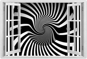 Poszterek 90x60 Absztrakt fekete-fehér