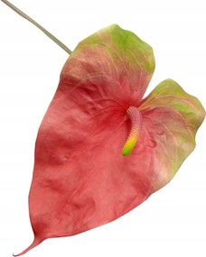 Mesterséges Levél Anturium Váza Kompozíció Kiváló Minőségű Hab 75 CM