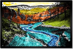 Poszterek keretben 60x40 Tájkép képregény stílusban