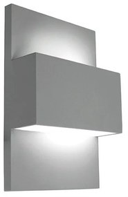 NORLYS-879AL GENEVE Alumínium Színű Kültéri Fali Lámpa 2XLED 8W IP54