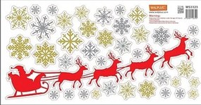 Karácsonyi dekorációs falmatrica. 1 lap 30 x 60 cm.