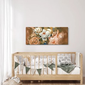 Kép - Festett csokor virág (120x50 cm)