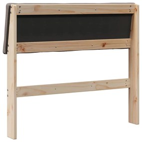 Kárpitozott fejtámla Tópszínű 90 cm Tömör fenyőfa