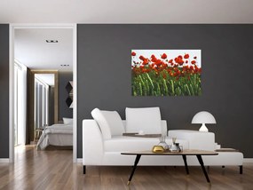 A pipacsok képe a szélben (90x60 cm)