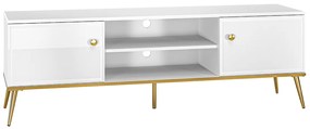 Goldin 06 TV szekrény - 160 cm - fehér