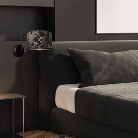 Fali lámpa SATINO 1xE27/60W/230V fekete/arany