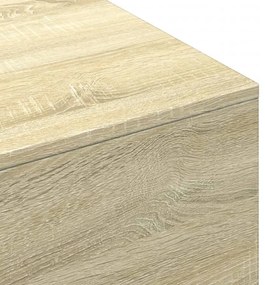 sonoma tölgy színű szerelt fa dohányzóasztal 100 x 49,5 x 31 cm