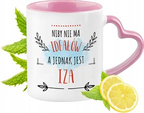 Iza Bögre Rózsaszín Szív Alakú Füllel Kávé Ajándék