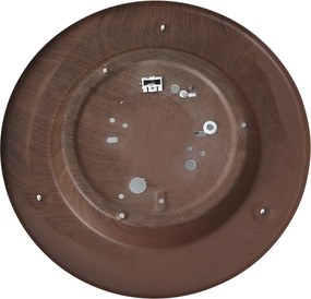 Klasszikus piros mennyezeti lámpa fehér üveggel - Mesiac