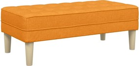 vidaXL pad párnával Sötét sárga 113 x 57 x 39 cm szövet