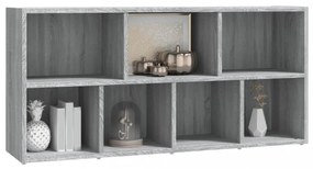 szürke sonoma színű könyvszekrény 50 x 25 x 106 cm
