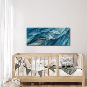 Kép - Kék és fehér fodrok (120x50 cm)