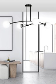 Emibig modern mennyezeti lámpa halldor fekete emi1024/4