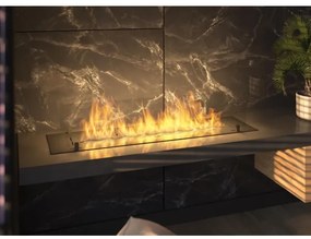 InFire - Beépített BIO kandalló 8,5x120 cm 6kW fekete