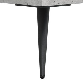 betonszürke szerelt fa könyvespolc 69,5 x 32,5 x 90 cm