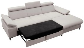 Sarokkanapé Miles (J) (bézs szürke + fekete). 1099672