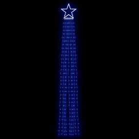 kék 320 LED-es karácsonyfafüzér 375 cm