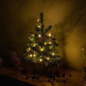 Karácsonyfa világítással 20 LED - 45 cm