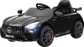 AIYAPLAY Elektromos gyerekautó, Mercedes, 3-5 km/h, távirányító, fények és zene, fekete