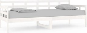 vidaXL fehér tömör fenyőfa kanapéágy 80x200 cm